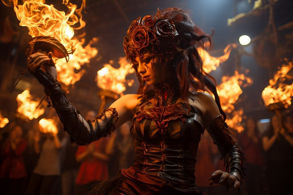 Urban Art Fire Dance
